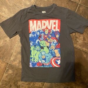 3/$10 Marvel Gray and Red Logo T-Shirt